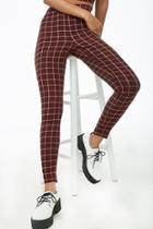 Forever21 Grid Print Cropped Pants