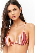 Forever21 Variegated Striped Bikini Top