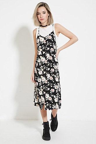 Forever21 Layered Floral Cami Dress