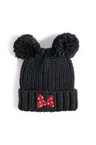 Forever21 Minnie Mouse Ribbed Knit Pom Pom Beanie