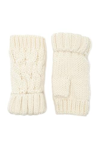 Forever21 Ribbed Knit Fingerless Gloves