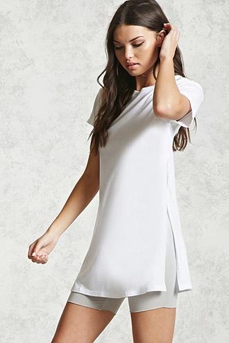 Forever21 Longline Oversized Tee