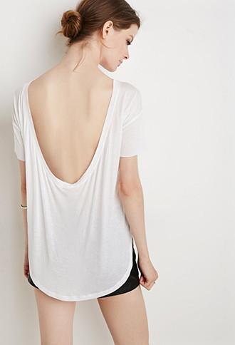 Love21 Scoop-back Tee