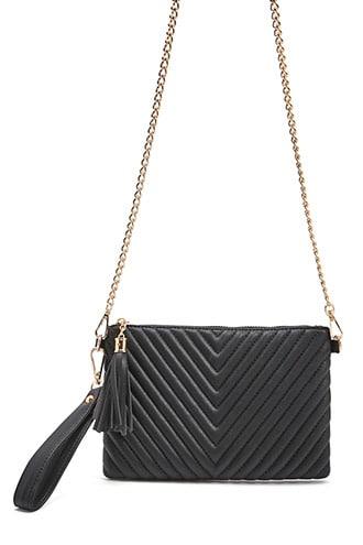 Forever21 Quilted Chevron Crossbody Bag