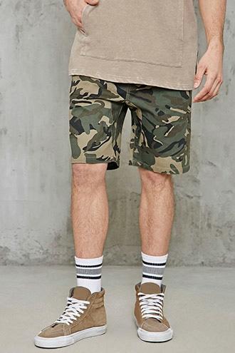 Forever21 Camouflage Drawstring Shorts