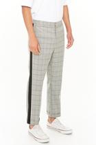 Forever21 Striped Woven Grid Print Pants