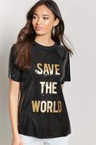 Forever21 Sequin Graphic Tee