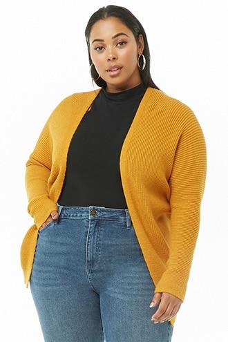 Forever21 Plus Size Ribbed Knit Dolman Cardigan