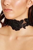 Forever21 Floral Embroidered Choker