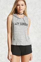 Forever21 Lazy Sunday Hooded Top