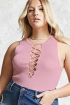 Forever21 Plus Size Ribbed Crisscross Top