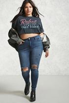 Forever21 Plus Size Faded Skinny Jeans