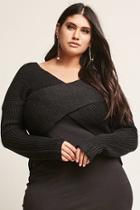 Forever21 Plus Size Ribbed Knit Crisscross Sweater