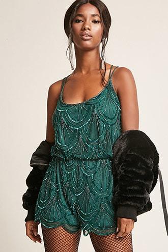 Forever21 Angie Sequin Romper