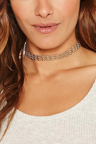 Forever21 Gold Burnished Chain Choker