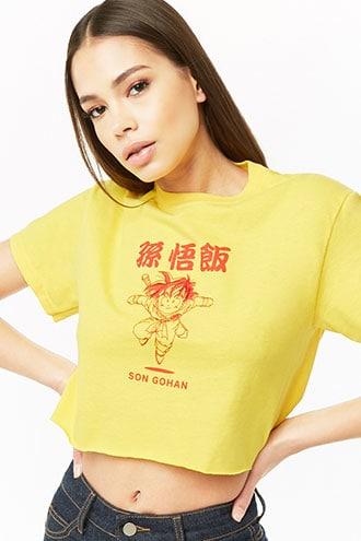 Forever21 Dragon Ball Z Gohan Embroidered Graphic Tee