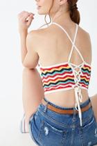 Forever21 Sweater-knit Lace-up Top