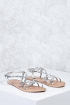 Forever21 Metallic Braided Sandals