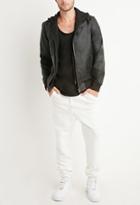 21 Men Perforated Kangaroo Pocket Sweatpants