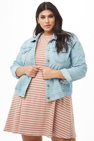 Forever21 Plus Size Plaid Skater Mini Dress