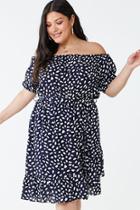 Forever21 Plus Size Cheetah Print Off-the-shoulder Dress