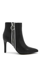 Forever21 Striped-trim Ankle Boots