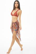 Forever21 Striped Sarong Swim Cover-up