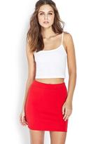 Forever21 Women's  Red Knit Bodycon Skirt