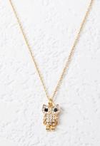 Forever21 Rhinestone-encrusted Owl Necklace