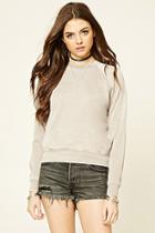 Forever21 Women's  Beige Marled Knit Pullover