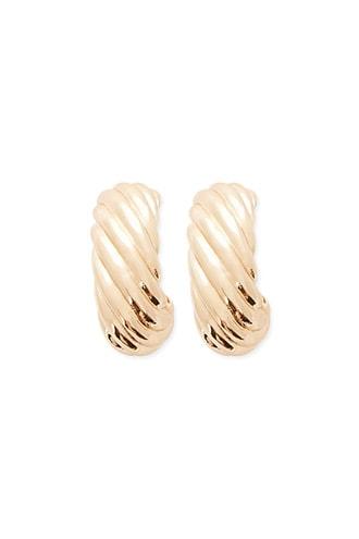 Forever21 Ribbed Half-hoop Earrings