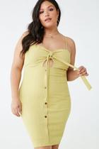 Forever21 Plus Size Ribbed Cutout Bodycon Dress