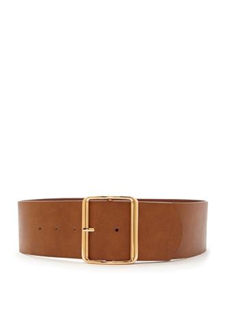 Forever21 Wide Faux Leather Belt