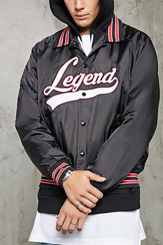 Forever21 Collared Legend Bomber Jacket