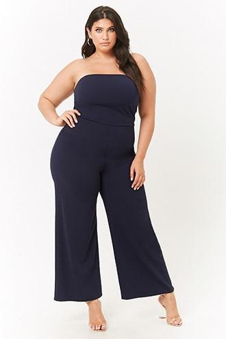 Forever21 Plus Size Tube Jumpsuit