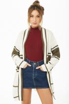 Forever21 Open-front Colorblock Cardigan