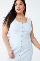 Forever21 Plus Size Denim Button-front Dress