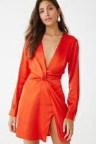 Forever21 Satin Twisted Dress