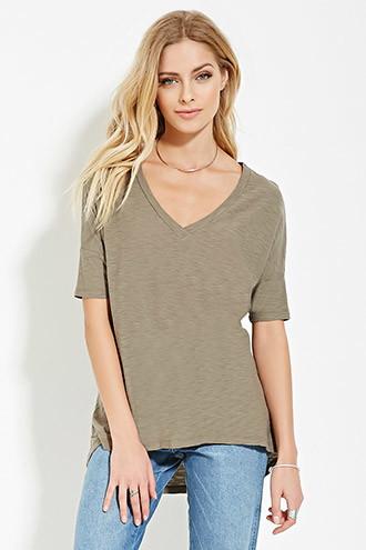 Love21 Women's  Contemporary V-neck Top