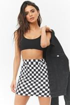 Forever21 Checkered Cable Chain Mini Skirt