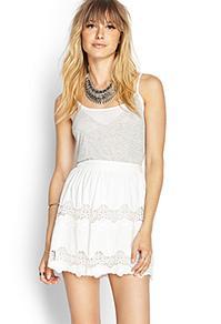 Forever21 Embroidered Lace Skirt