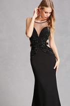Forever21 Lilibet Beaded Cutout Gown