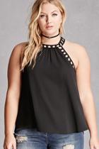 Forever21 Plus Size Geo Cutout Top