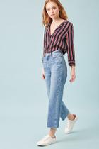 Forever21 High-rise Wide Crop Jeans