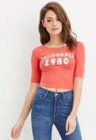 Forever21 Women's  California 1980 Graphic Top