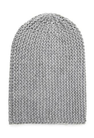 Forever21 Cable Knit Beanie Grey One Size