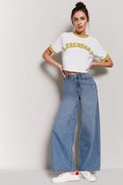 Forever21 High-rise Wide Leg Jeans