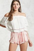 Forever21 Ruffled Tie-dye Shorts