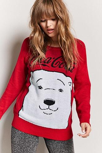 Forever21 Coca-cola Holiday Sweater