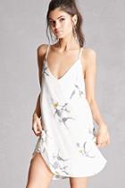 Forever21 Floral V-neck Shift Dress